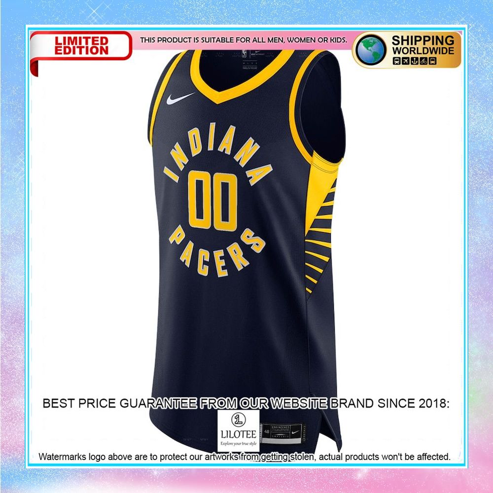 indiana pacers nike custom navy basketball jersey 2 377