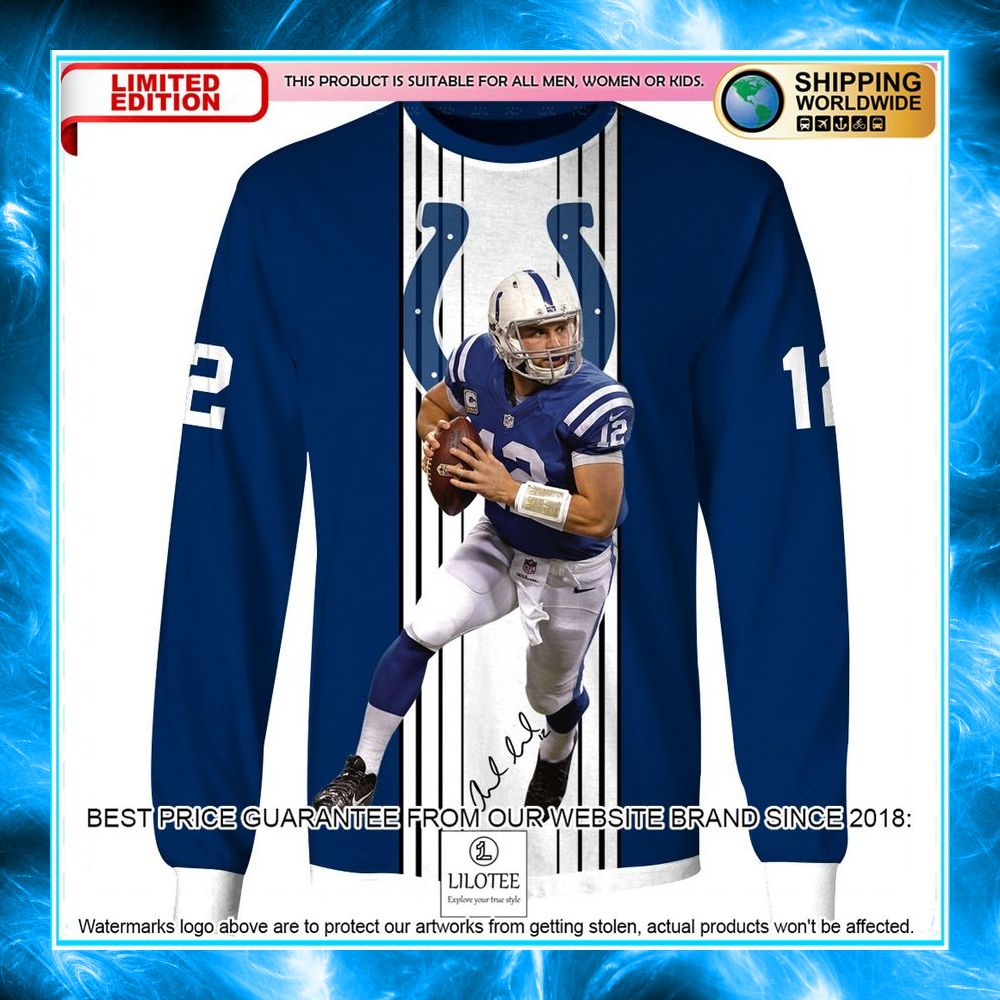 indianapolis colts andrew luck 12 3d shirt hoodie 8 393