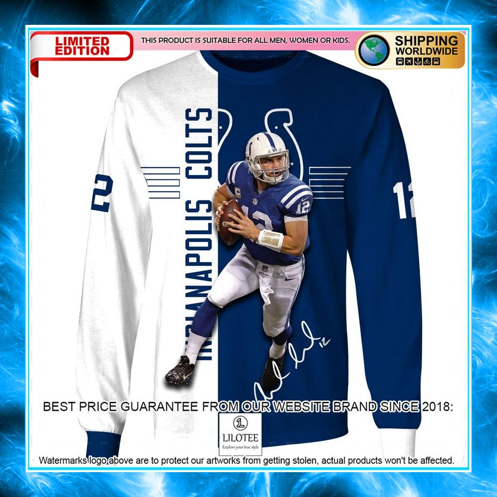 indianapolis colts andrew luck 3d shirt hoodie 5 407