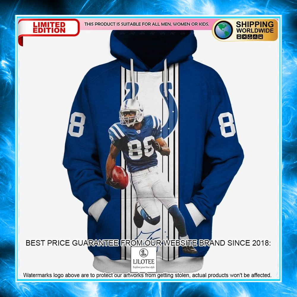 indianapolis colts marvin harrison 88 3d shirt hoodie 3 887