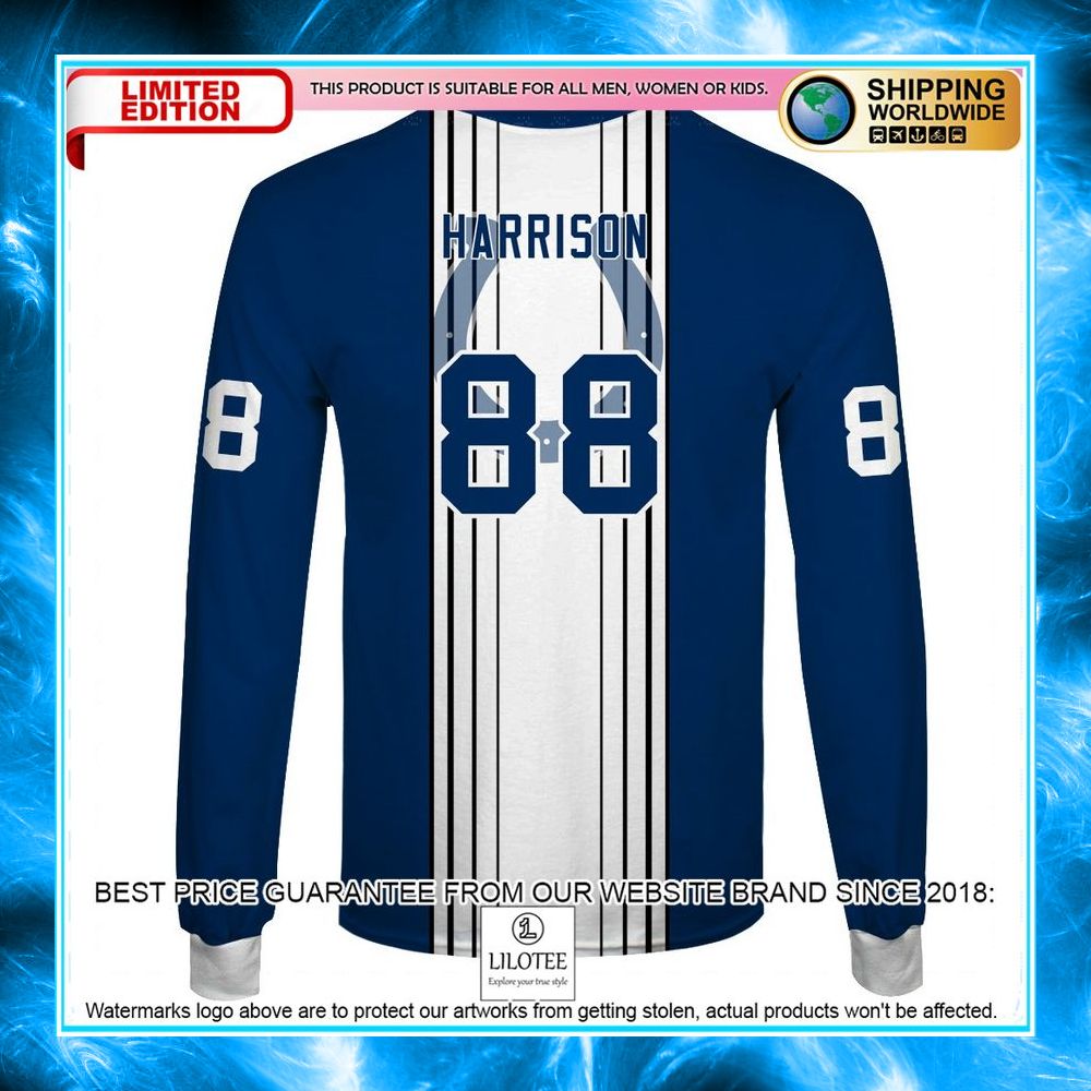 indianapolis colts marvin harrison 88 3d shirt hoodie 7 806