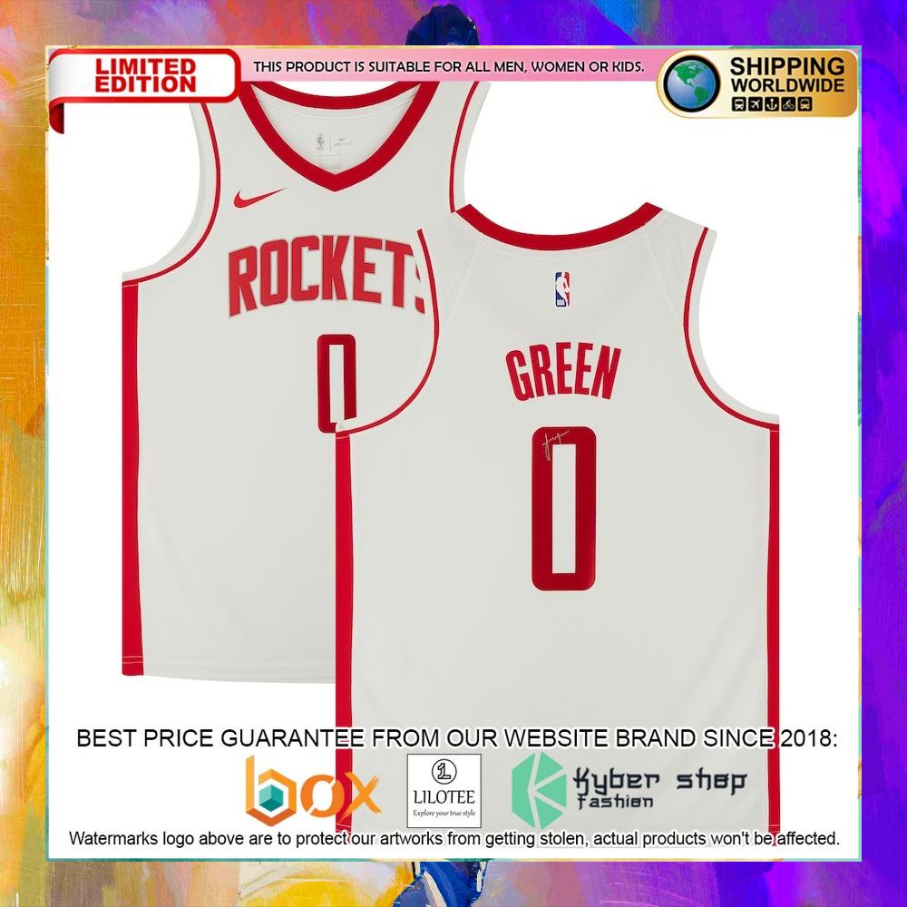 jalen green houston rockets 2021 white basketball jersey 1 542