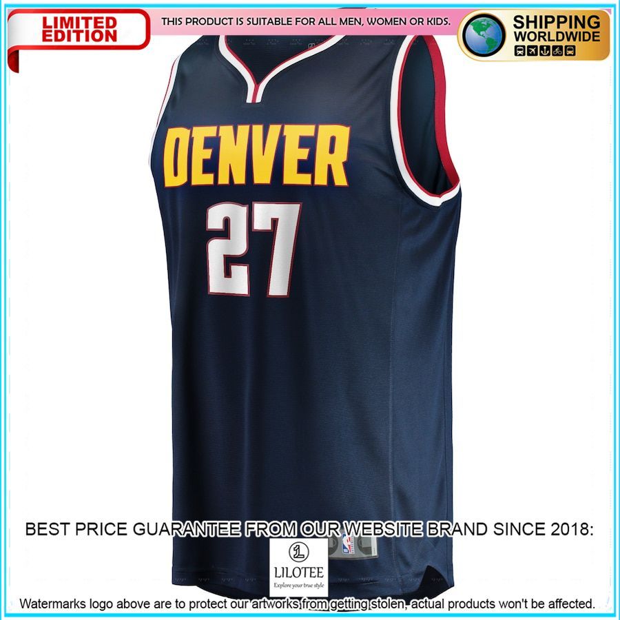jamal murray denver nuggets youth player navy basketball jersey 2 10