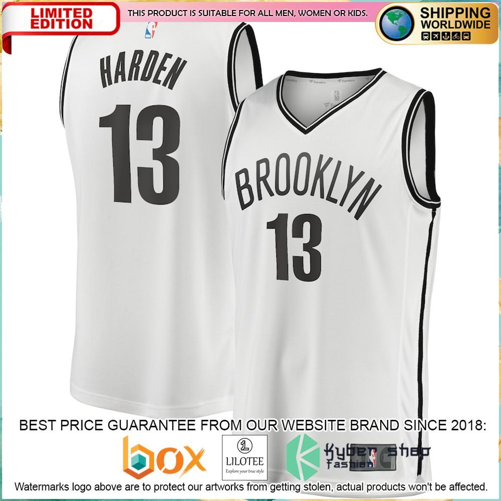 james harden brooklyn nets 2020 21 white basketball jersey 1 240