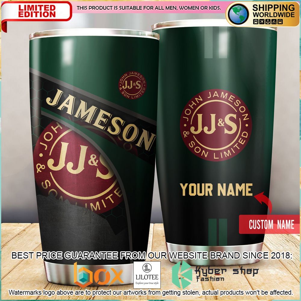 jameson irish whiskey your name green tumbler 1 233