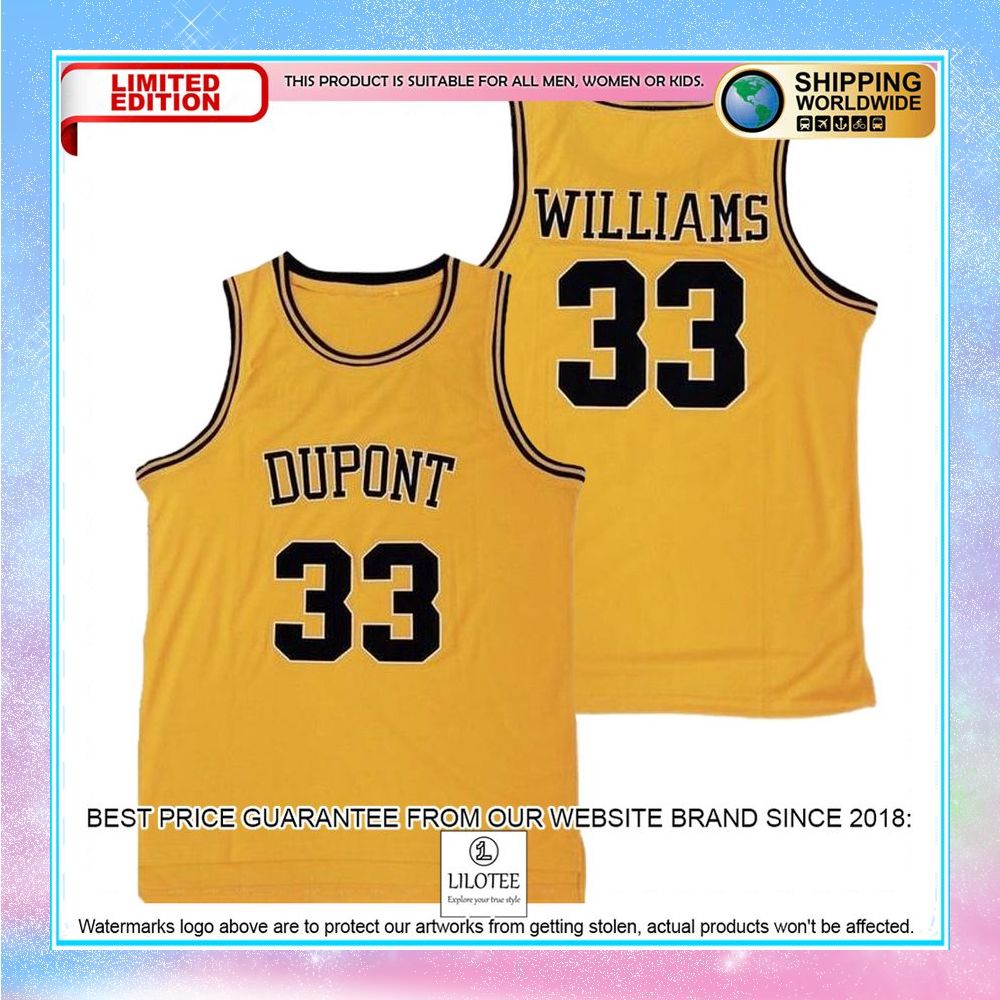 jason williams dunpont high school basketball jersey 1 676