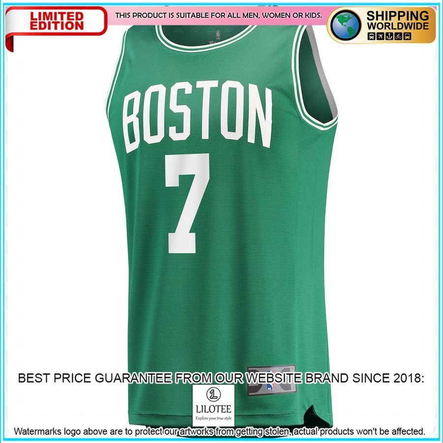 jaylen brown boston celtics player green basketball jersey 2 243