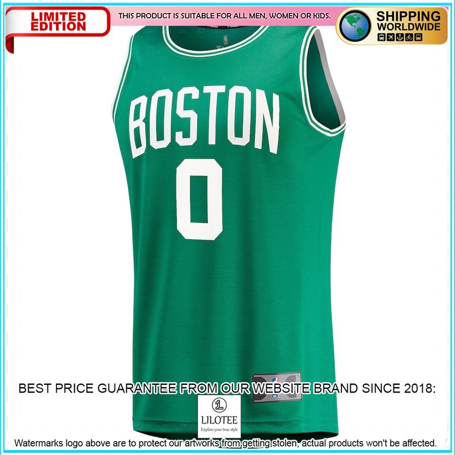 jayson tatum boston celtics 2022 nba finals player kelly green basketball jersey 2 615