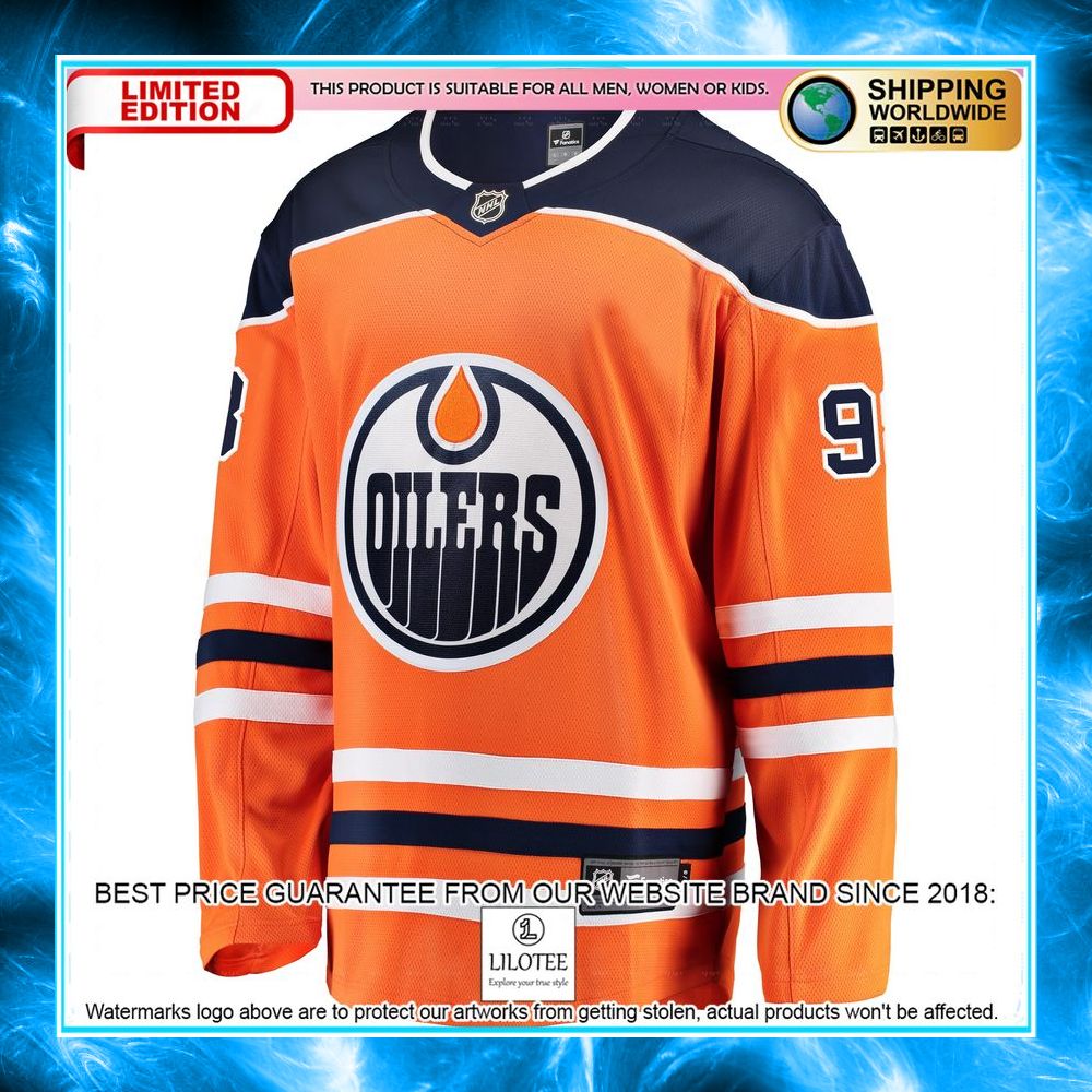 jesse puljujarvi edmonton oilers orange hockey jersey 2 256