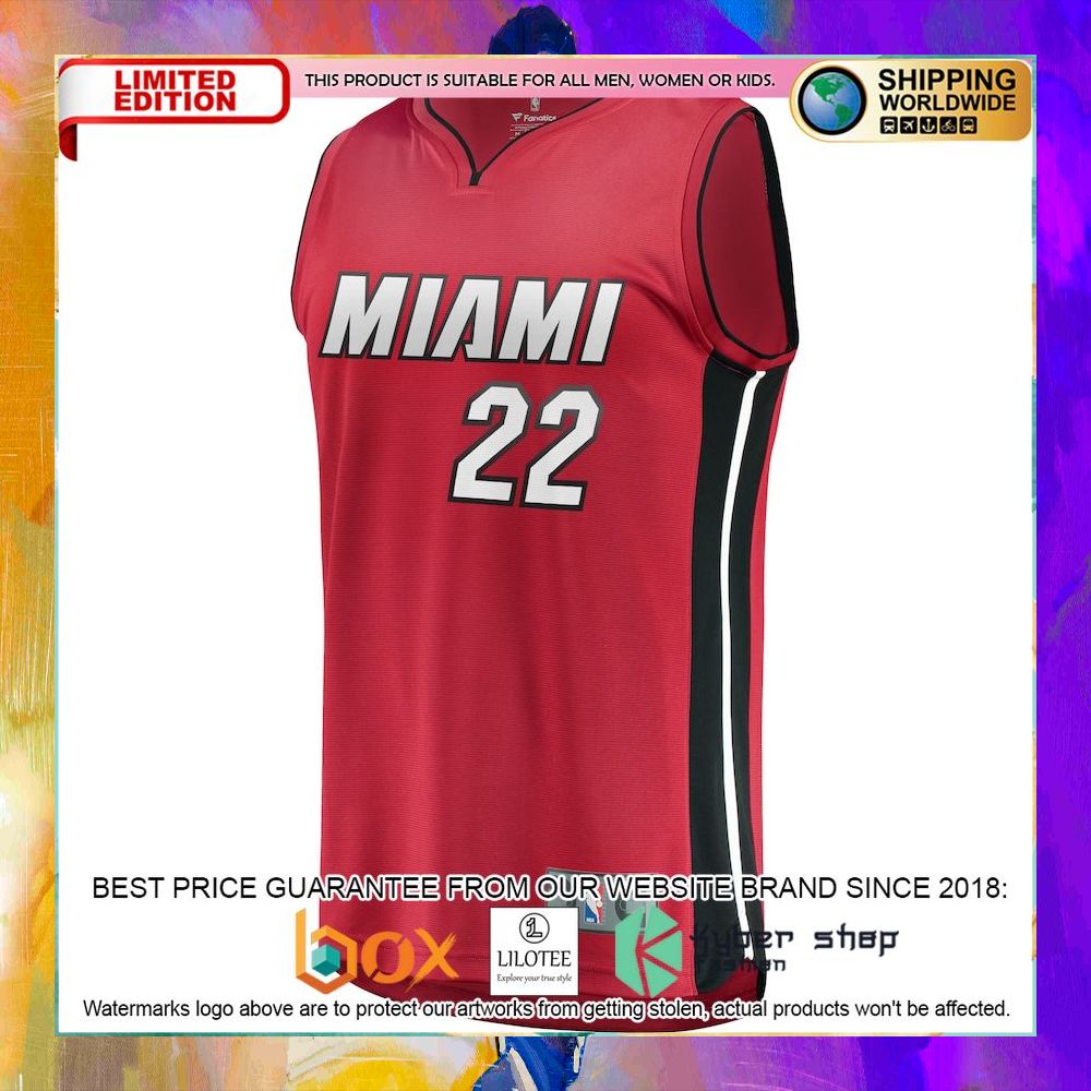 jimmy butler miami heat red basketball jersey 2 374