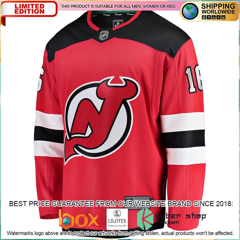 jimmy vesey new devils red hockey jersey 2 818