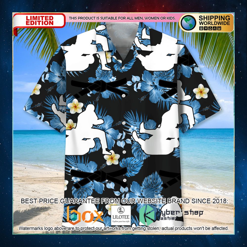 jiu jitsu black nature hawaiian shirt 2 696