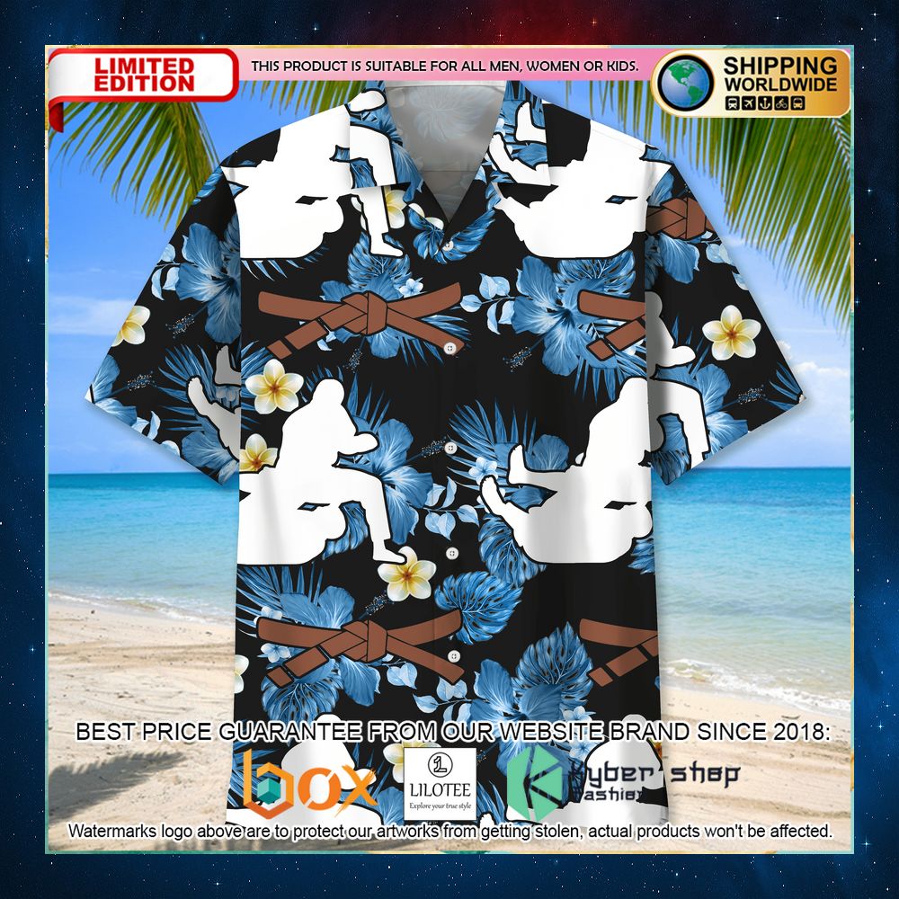 jiu jitsu brown nature hawaiian shirt 2 679