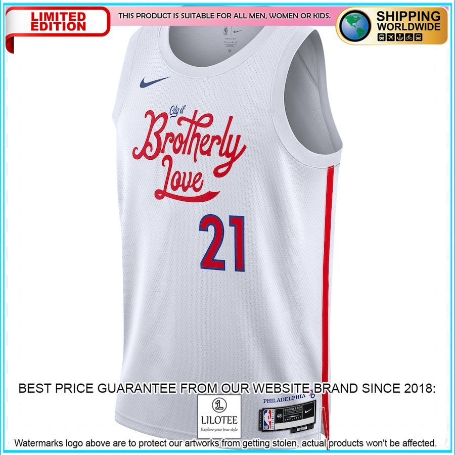 joel embiid philadelphia 76ers nike 2022 23 white basketball jersey 2 21