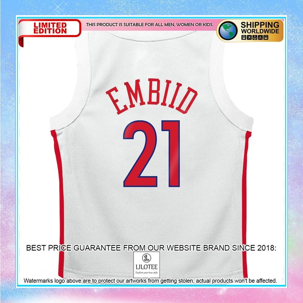 Joel Embiid Philadelphia 76ers Nike Toddler 2022-23 City Edition White Basketball Jersey - LIMITED EDITION 3 joel embiid philadelphia 76ers nike toddler 2022 23 city edition white basketball jersey 3 605