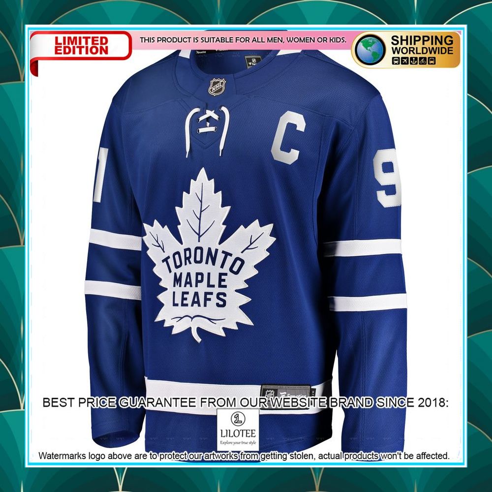 john tavares toronto maple leafs home captain premier blue hockey jersey 2 537