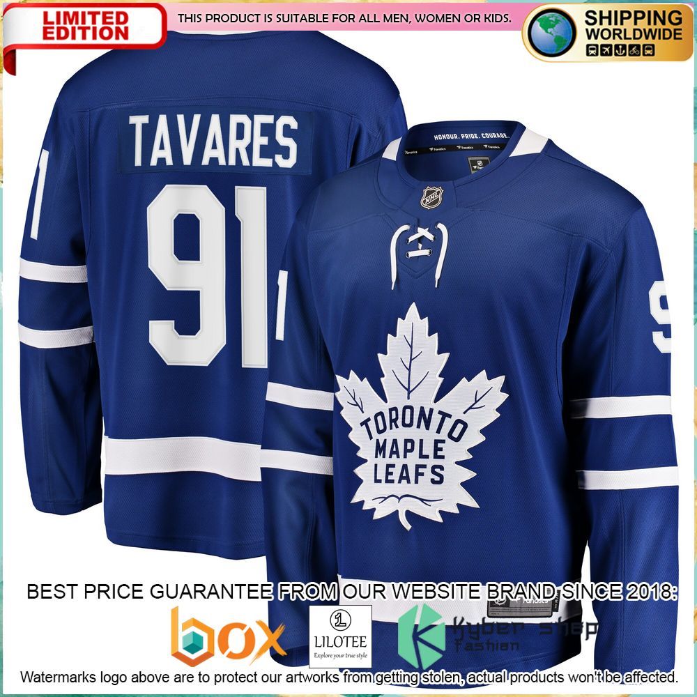 john tavares toronto maple leafs home premier breakaway blue hockey jersey 1 165