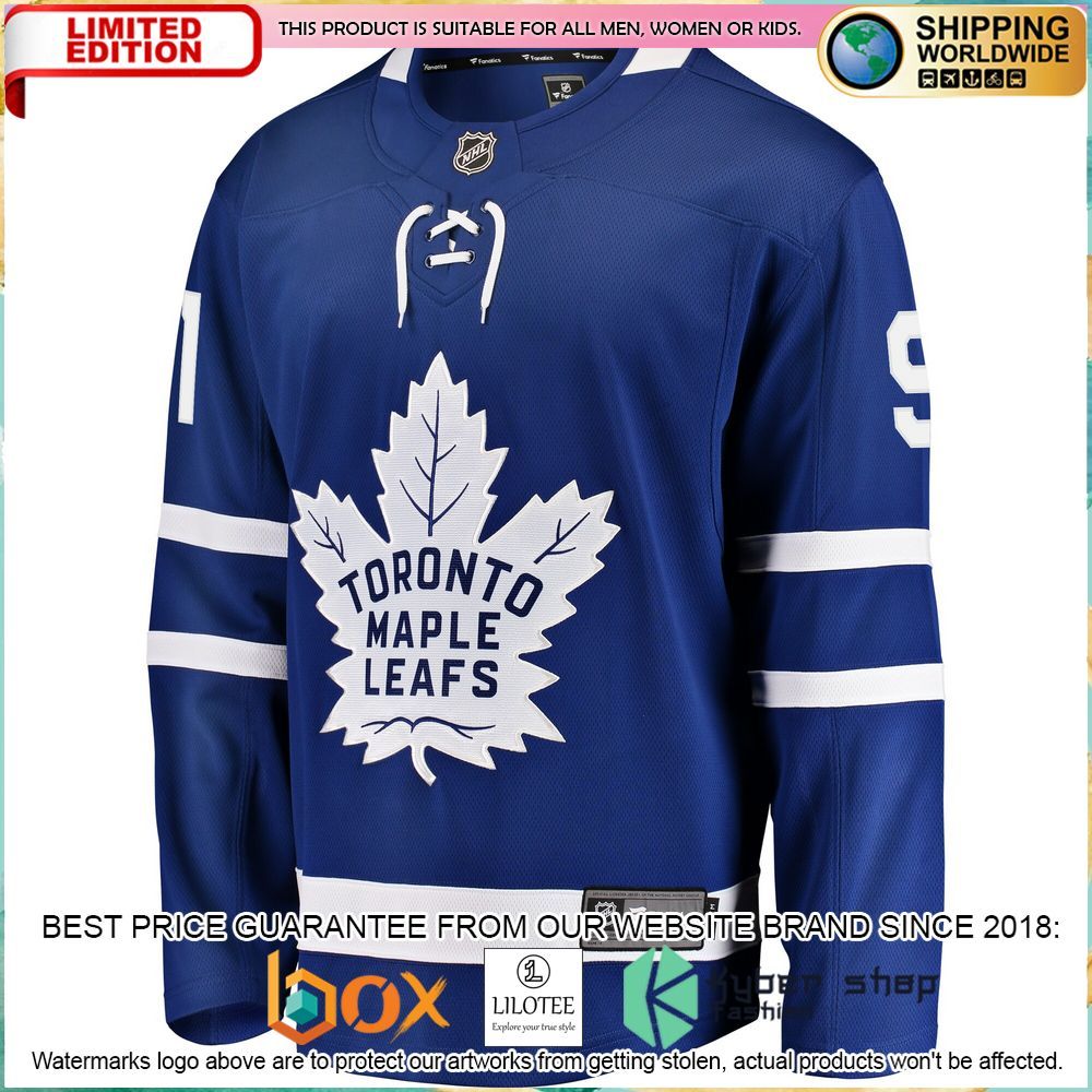 john tavares toronto maple leafs home premier breakaway blue hockey jersey 2 877