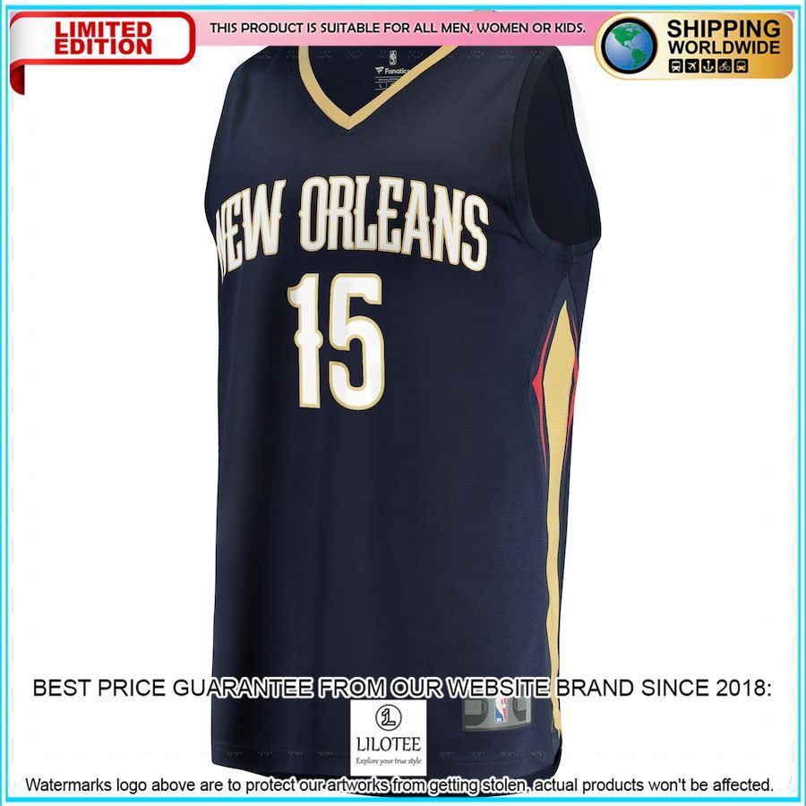 jose alvarado new orleans pelicans 2021 22 navy basketball jersey 2 14