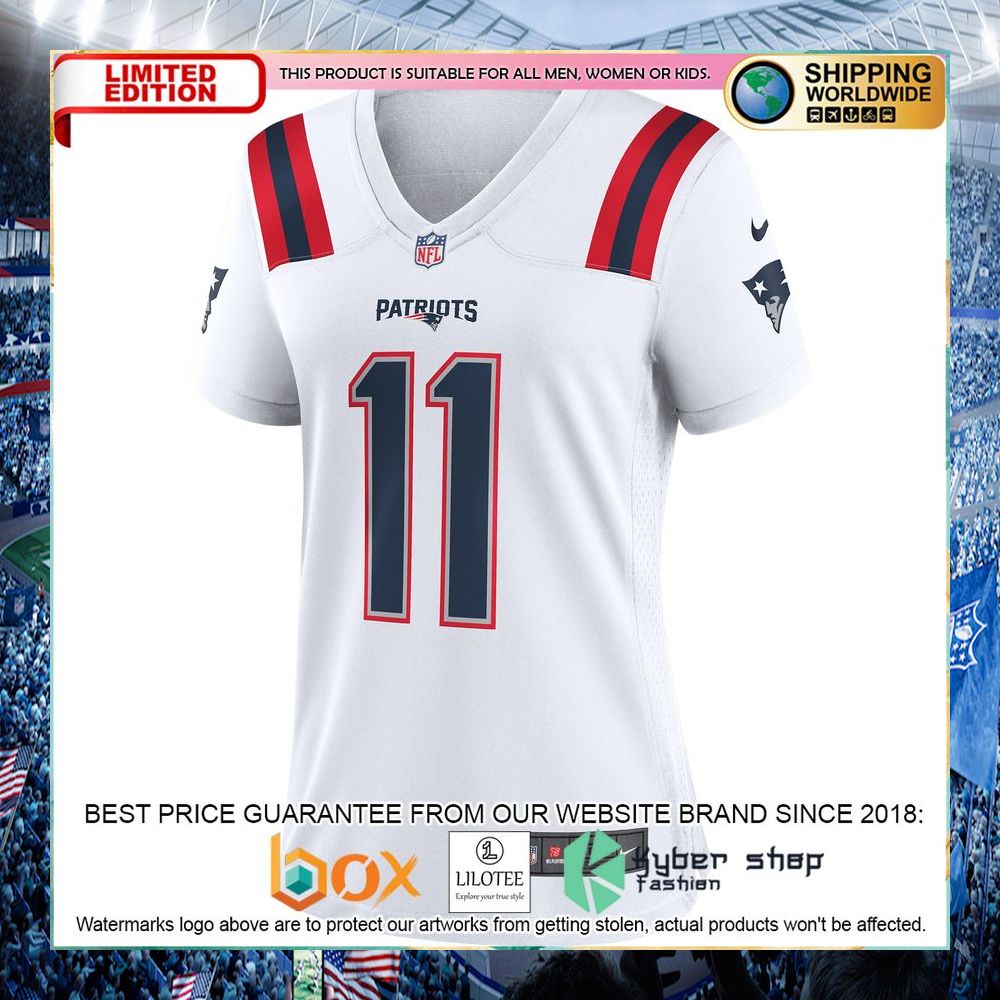 Julian Edelman New England Patriots Nike Women's White Football Jersey - LIMITED EDITION 8 julian edelman new england patriots nike womens white football jersey 2 591
