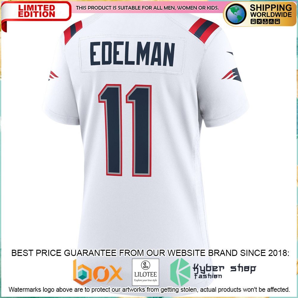 Julian Edelman New England Patriots Nike Women's White Football Jersey - LIMITED EDITION 3 julian edelman new england patriots nike womens white football jersey 3 772