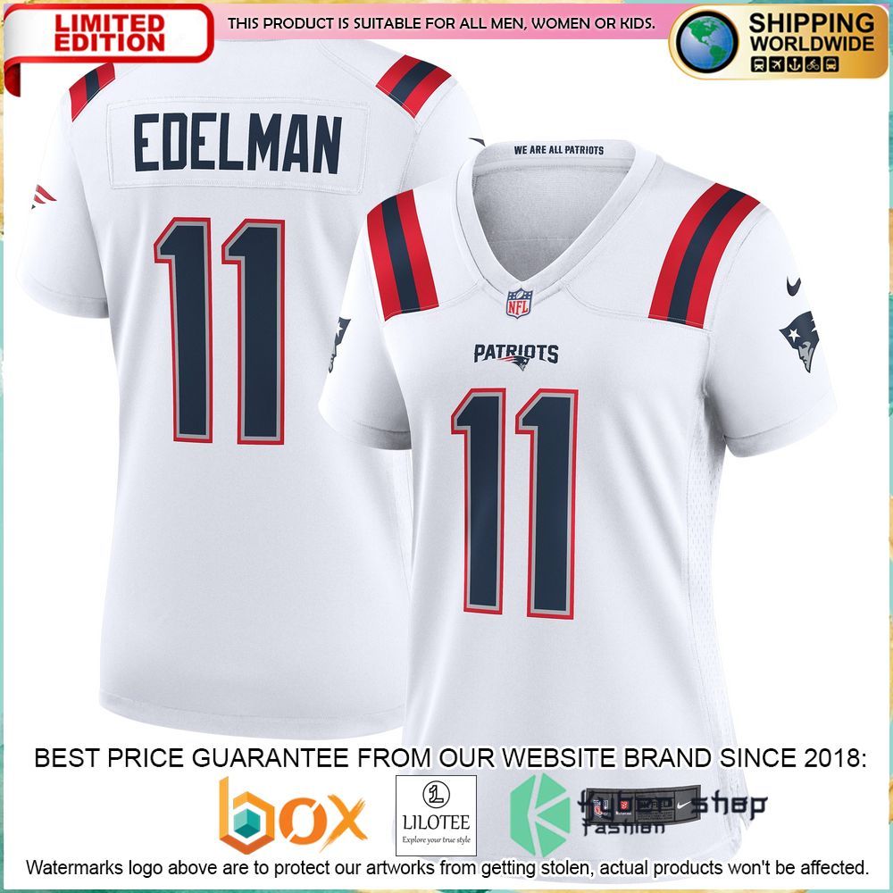 Julian Edelman New England Patriots Nike Women's White Football Jersey - LIMITED EDITION 4 julian edelman new england patriots nike womens white football jersey 4 316