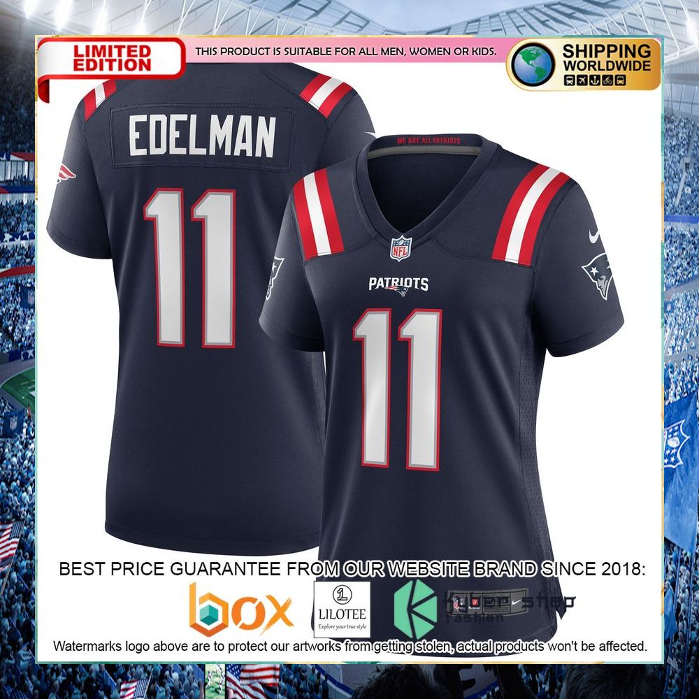 Julian Edelman New England Patriots Nike Women's White Football Jersey - LIMITED EDITION 11 julian edelman new england patriots nike womens white football jersey 5 672