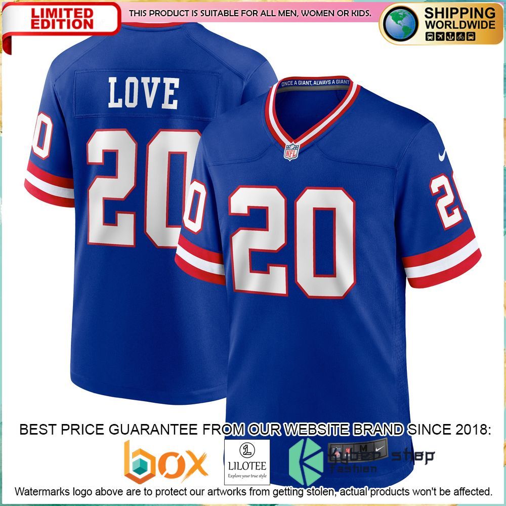 julian love new york giants nike classic royal football jersey 1 261