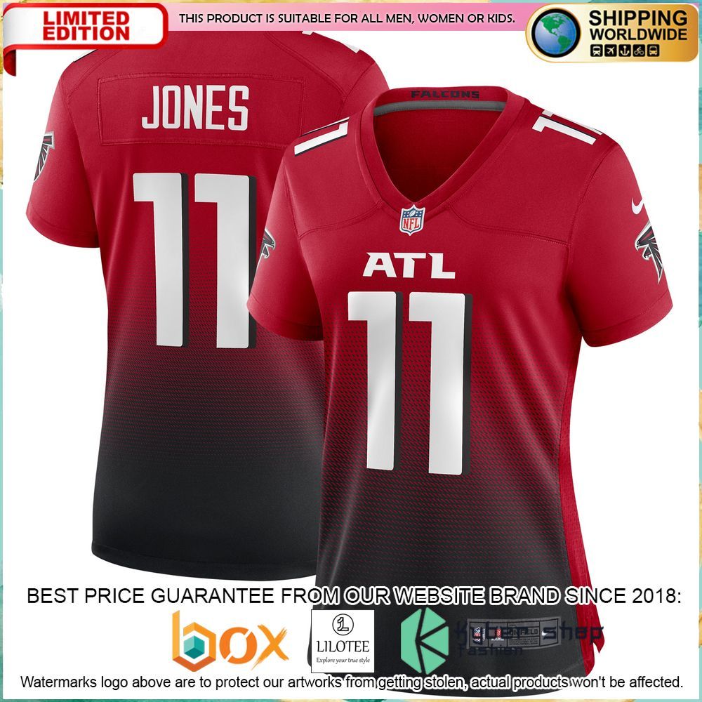 julio jones atlanta falcons nike womens 2nd alternate red football jersey 1 867