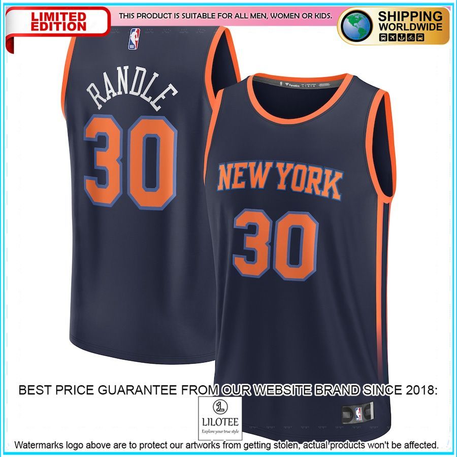 julius randle new york knicks 2022 23 navy basketball jersey 1 419