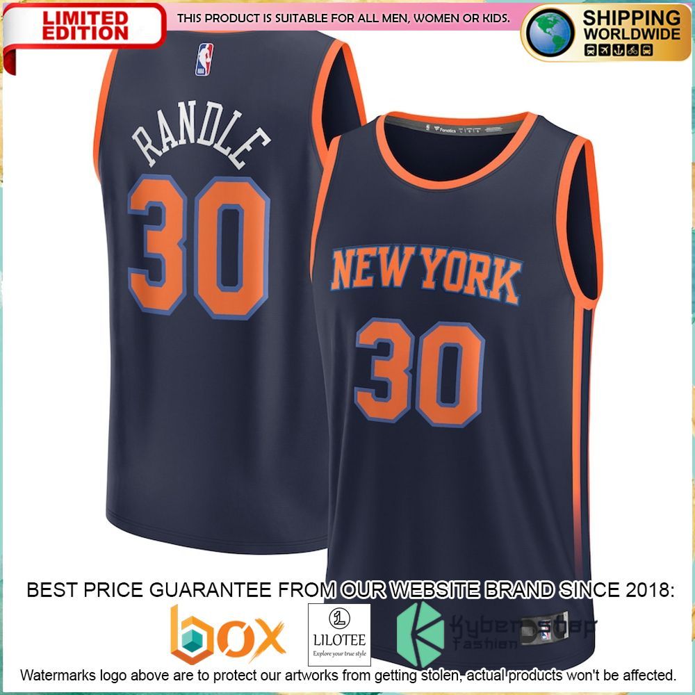 julius randle new york knicks 2022 23 navy basketball jersey 1 498