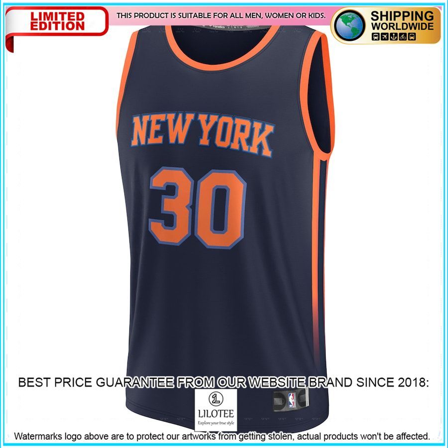 julius randle new york knicks 2022 23 navy basketball jersey 2 803
