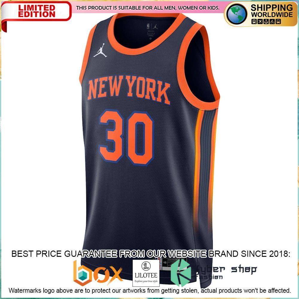 julius randle new york knicks jordan brand 2022 23 navy basketball jersey 2 810