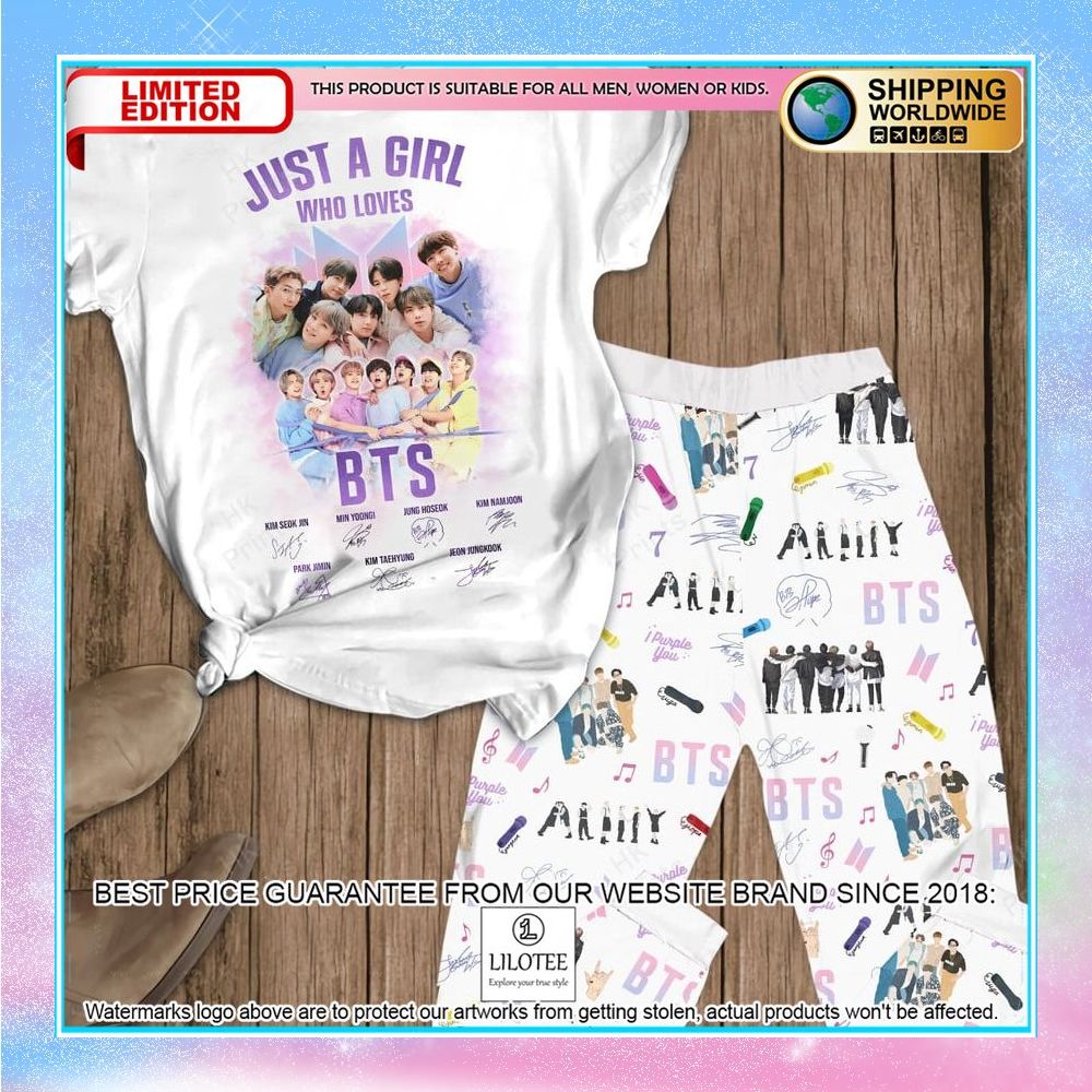 just a girl who loves bts signatures pajamas set 1 891