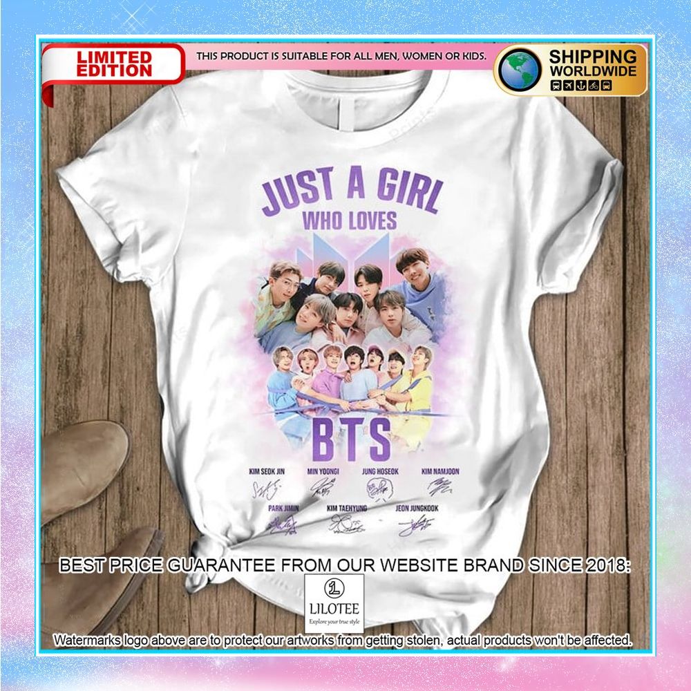 just a girl who loves bts signatures pajamas set 2 142
