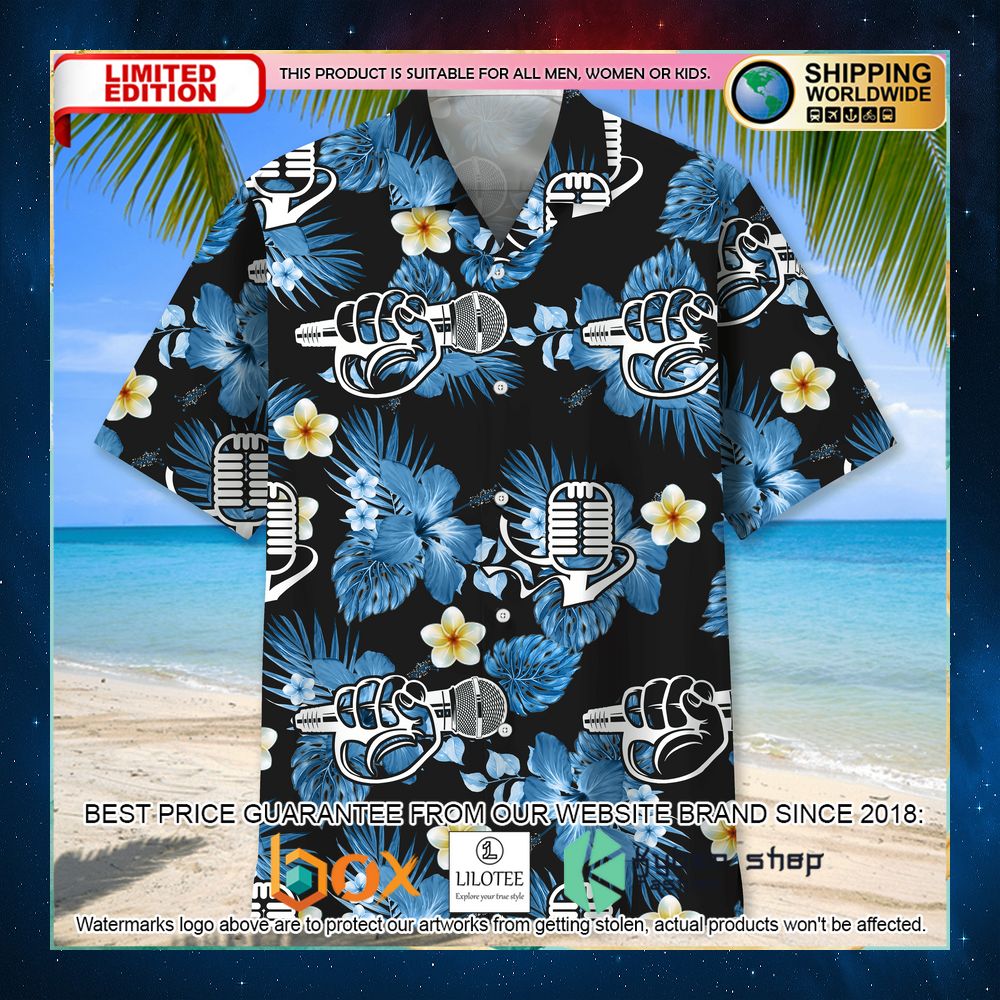 karaoke nature hawaiian shirt 2 914