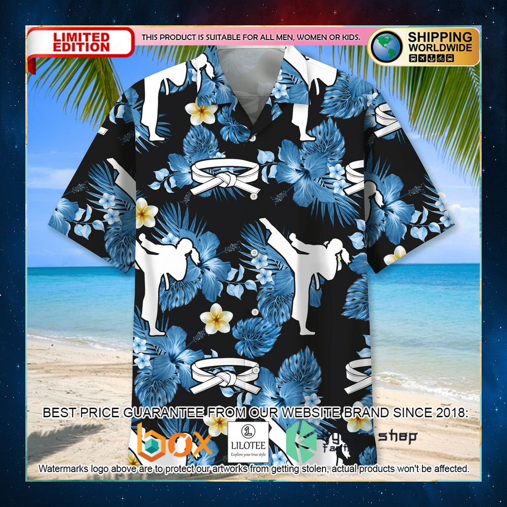 karate nature hawaiian shirt 2 273