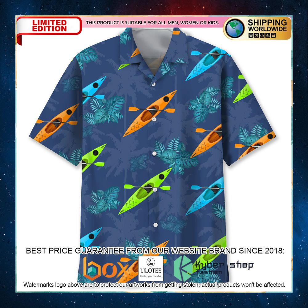 kayak tropical hawaiian shirt 1 146