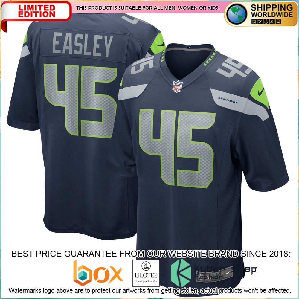 kenny easley seattle seahawks nike football retired college navy football jersey 1 473