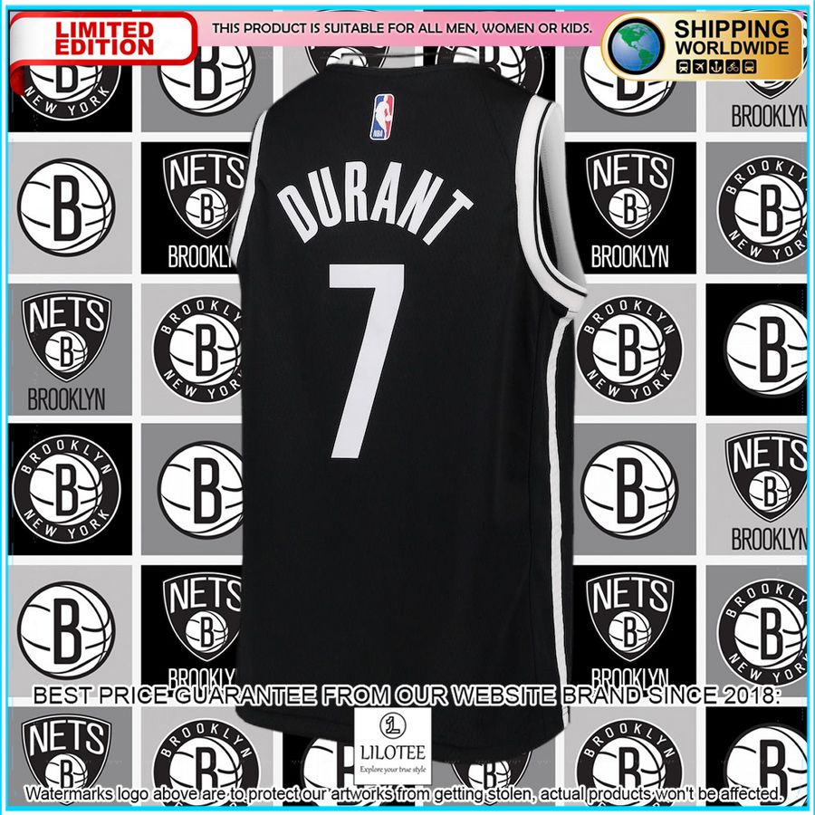 Kevin Durant Brooklyn Nets Nike Youth Black Basketball Jersey - LIMITED EDITION 6 kevin durant brooklyn nets nike youth black basketball jersey 6 207