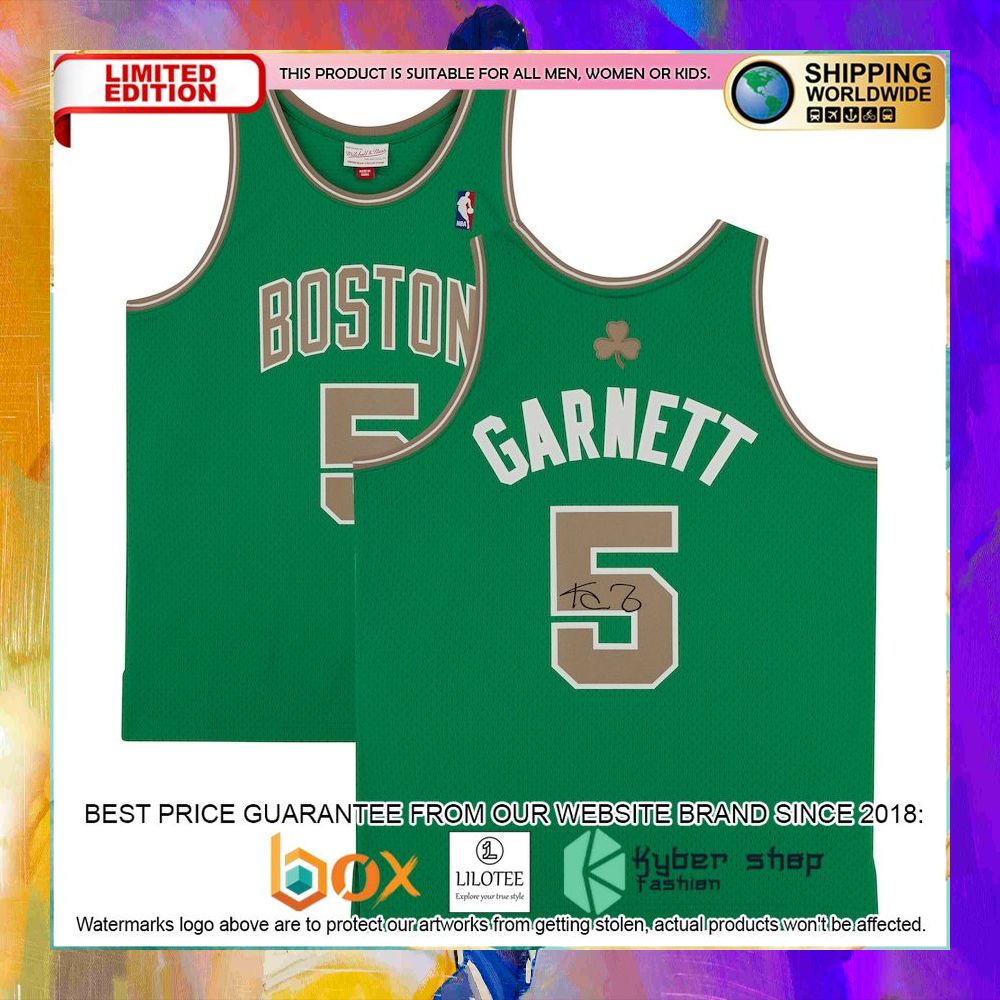 kevin garnett boston celtics 2008 09 green basketball jersey 1 213