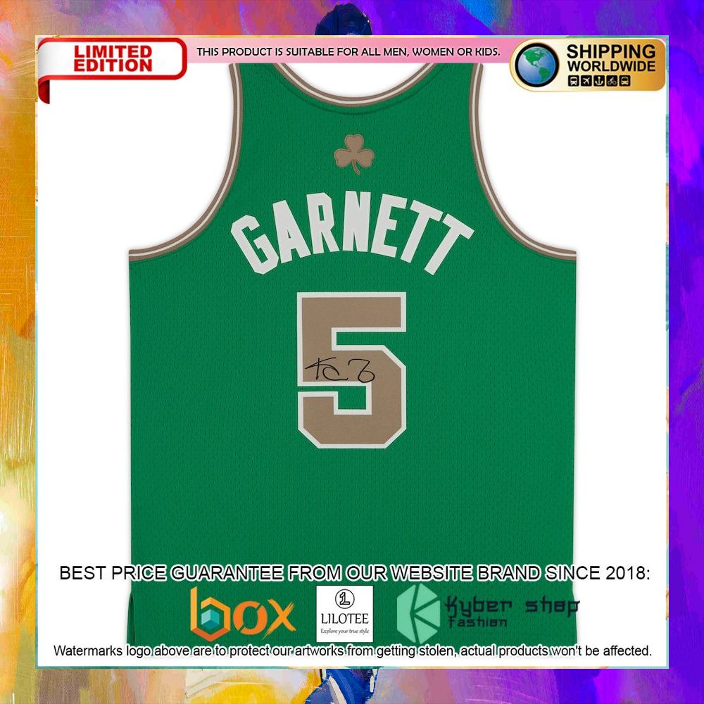 kevin garnett boston celtics 2008 09 green basketball jersey 2 74