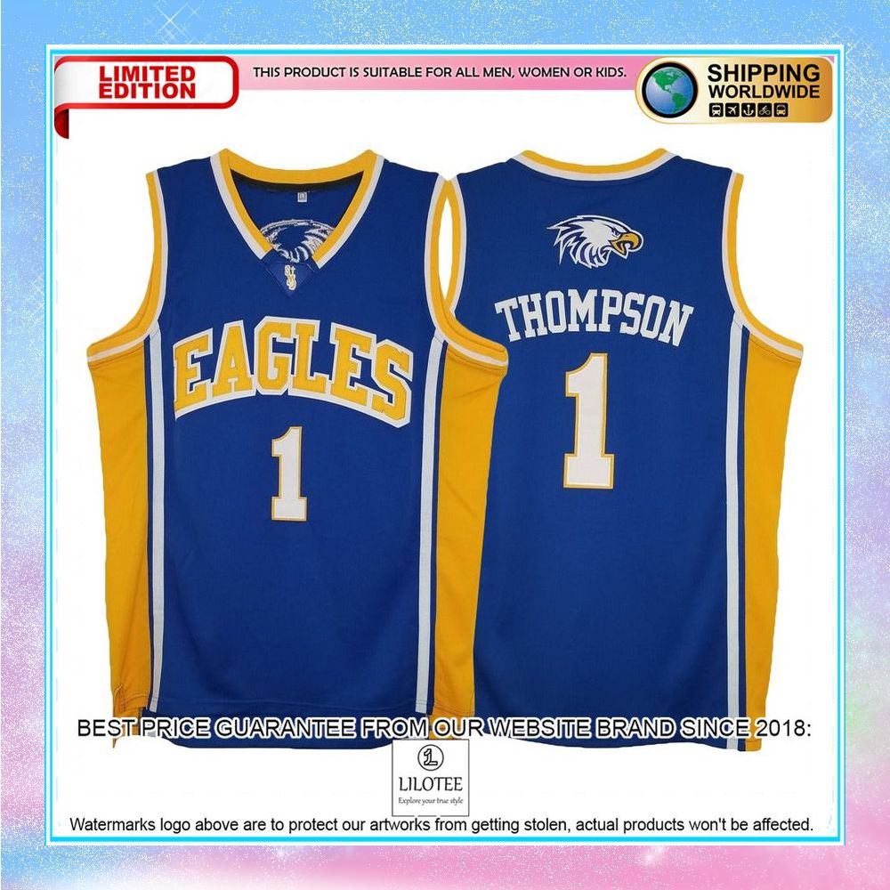 klay thompson eagles high school basketball jersey 1 832