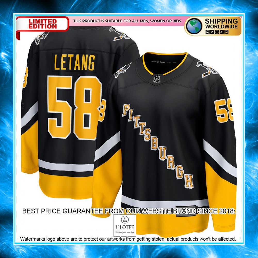kris letang pittsburgh penguins 2021 22 alternate premier black hockey jersey 1 867