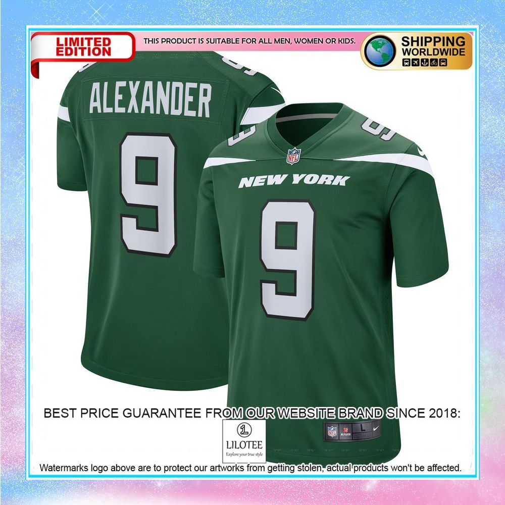 kwon alexander new york jets gotham green football jersey 1 123