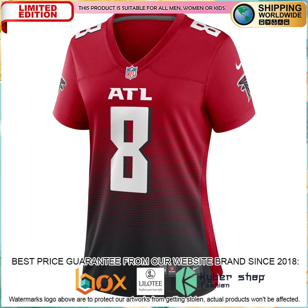 kyle pitts atlanta falcons nike womens alternate red football jersey 2 827