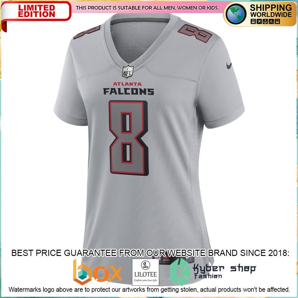 kyle pitts atlanta falcons nike womens atmosphere fashion gray football jersey 2 353