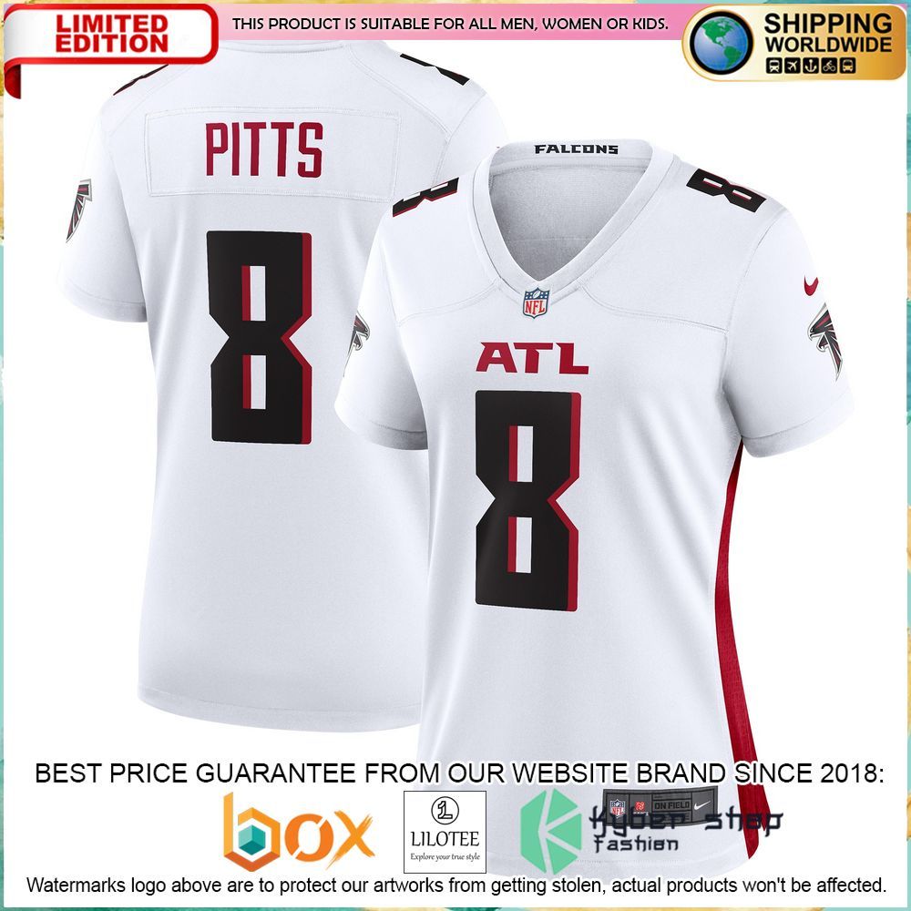 kyle pitts atlanta falcons nike womens white football jersey 1 17