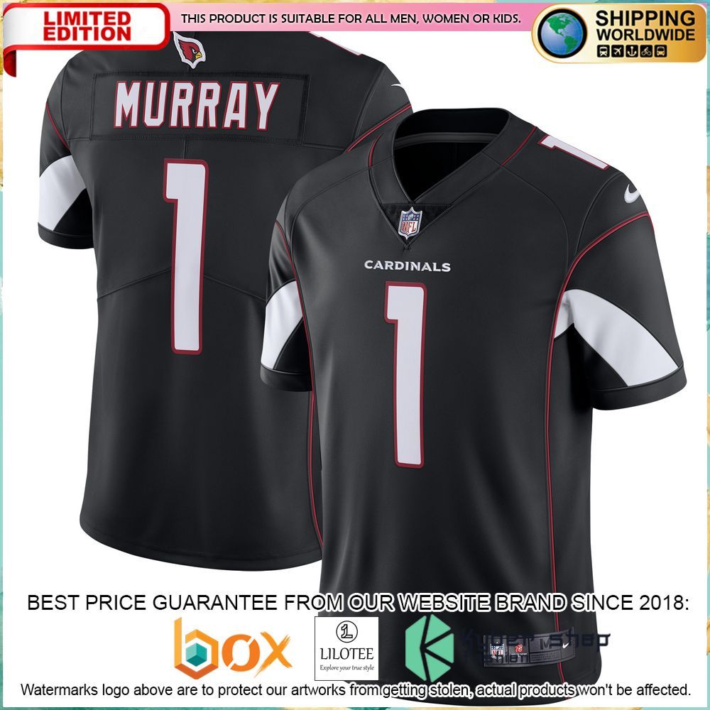 kyler murray arizona cardinals nike vapor black football jersey 1 302