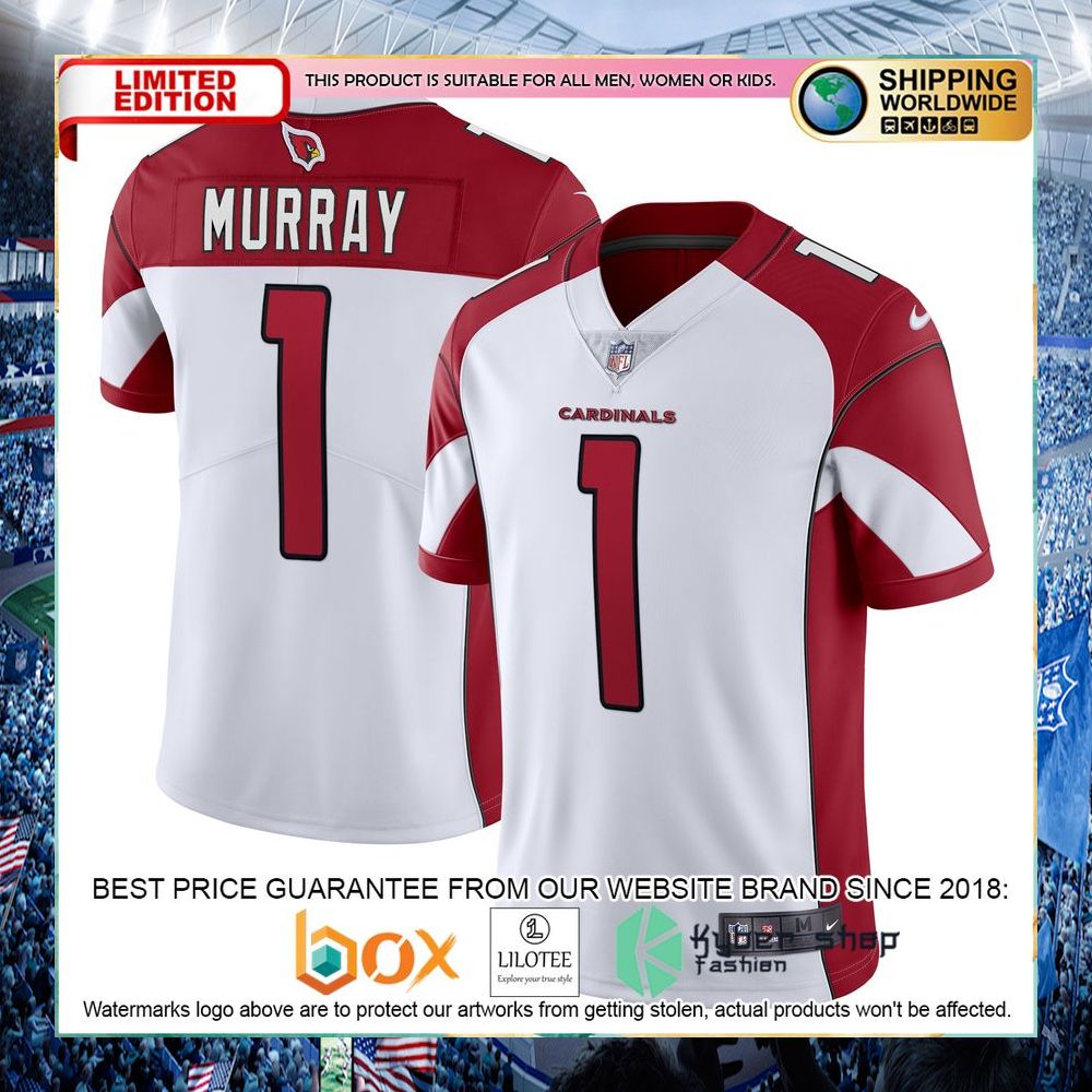 Kyler Murray Arizona Cardinals Nike Vapor White Football Jersey - LIMITED EDITION 7 kyler murray arizona cardinals nike vapor white football jersey 1 934